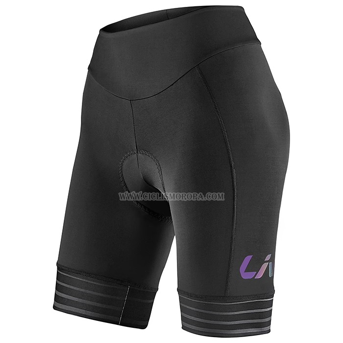 2023 Ropa Ciclismo Mujer Liv Negro Mangas Cortas y  salopette